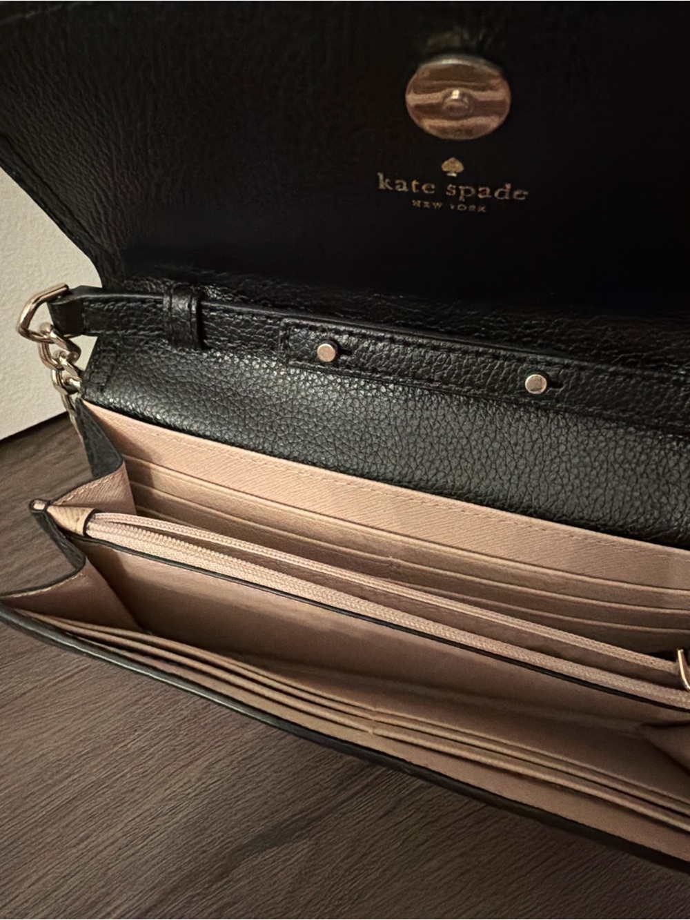 Kate Spade Black Leather Crossbody - Picture 3 of 5